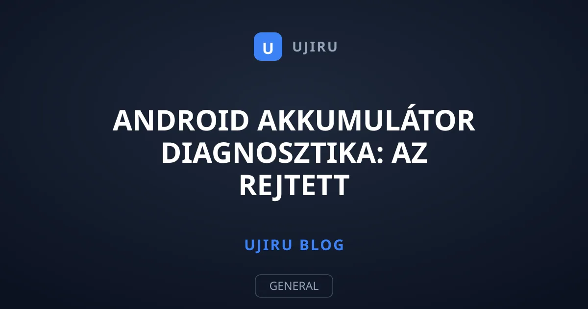 Android akkumulátor diagnosztika: Az rejtett energiatolvajok azonosítása