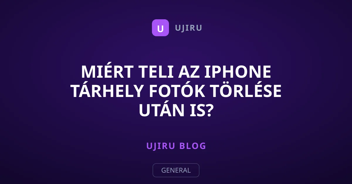 Miért teli az iPhone tárhely fotók törlése után is?